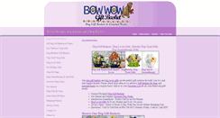 Desktop Screenshot of bowwowgiftbasket.com